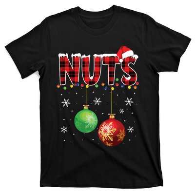 Chestnuts Funny Matching Couples Christmas Lights Nuts T-Shirt