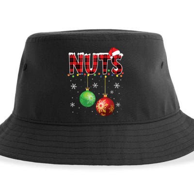 Chestnuts Funny Matching Couples Christmas Lights Nuts Sustainable Bucket Hat