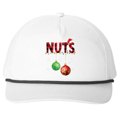 Chestnuts Funny Matching Couples Christmas Lights Nuts Snapback Five-Panel Rope Hat