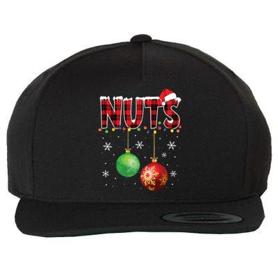 Chestnuts Funny Matching Couples Christmas Lights Nuts Wool Snapback Cap