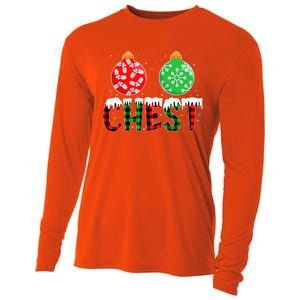 ChestNuts Funny Matching Chestnuts Christmas Couples Chest Cooling Performance Long Sleeve Crew