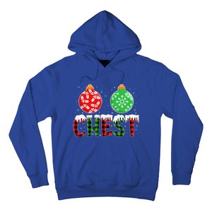 ChestNuts Funny Matching Chestnuts Christmas Couples Chest Hoodie