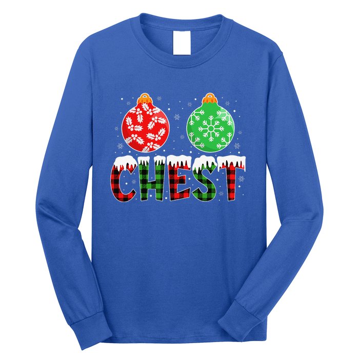 ChestNuts Funny Matching Chestnuts Christmas Couples Chest Long Sleeve Shirt