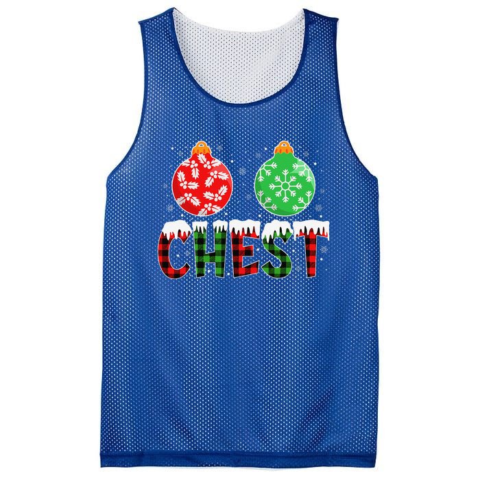 ChestNuts Funny Matching Chestnuts Christmas Couples Chest Mesh Reversible Basketball Jersey Tank