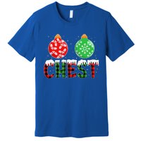 ChestNuts Funny Matching Chestnuts Christmas Couples Chest Premium T-Shirt