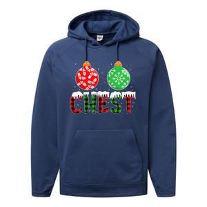 ChestNuts Funny Matching Chestnuts Christmas Couples Chest Performance Fleece Hoodie