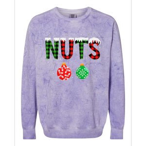 ChestNuts Funny Matching Chestnuts Christmas Couples Nuts Colorblast Crewneck Sweatshirt