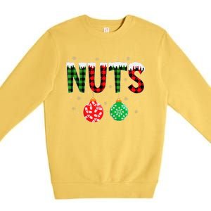 ChestNuts Funny Matching Chestnuts Christmas Couples Nuts Premium Crewneck Sweatshirt