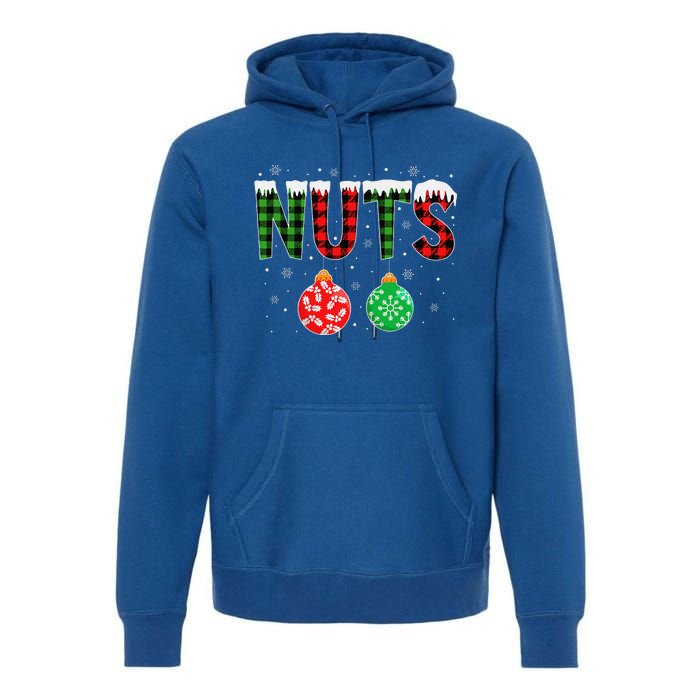 ChestNuts Funny Matching Chestnuts Christmas Couples Nuts Premium Hoodie