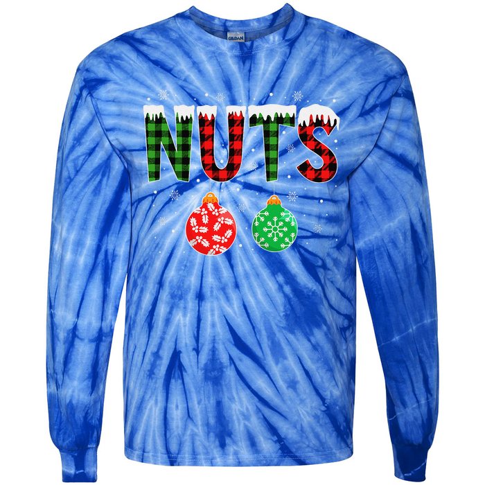 ChestNuts Funny Matching Chestnuts Christmas Couples Nuts Tie-Dye Long Sleeve Shirt