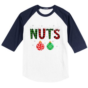 ChestNuts Funny Matching Chestnuts Christmas Couples Nuts Baseball Sleeve Shirt