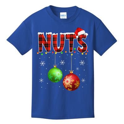 Chestnuts Funny Matching Couples Christmas Lights Nuts Kids T-Shirt