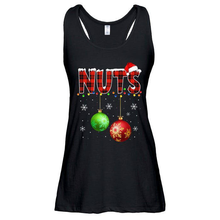 Chestnuts Funny Matching Couples Christmas Lights Nuts Ladies Essential Flowy Tank