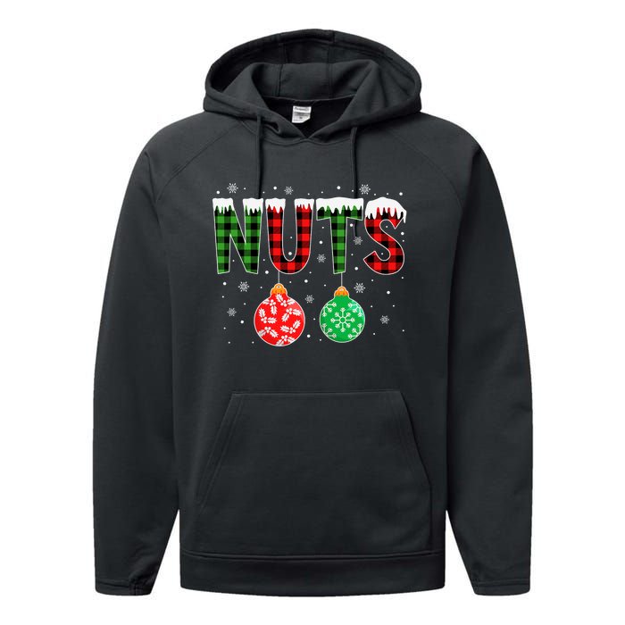 ChestNuts Funny Matching Chestnuts Christmas Couples Nuts Performance Fleece Hoodie