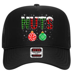 ChestNuts Funny Matching Chestnuts Christmas Couples Nuts High Crown Mesh Back Trucker Hat