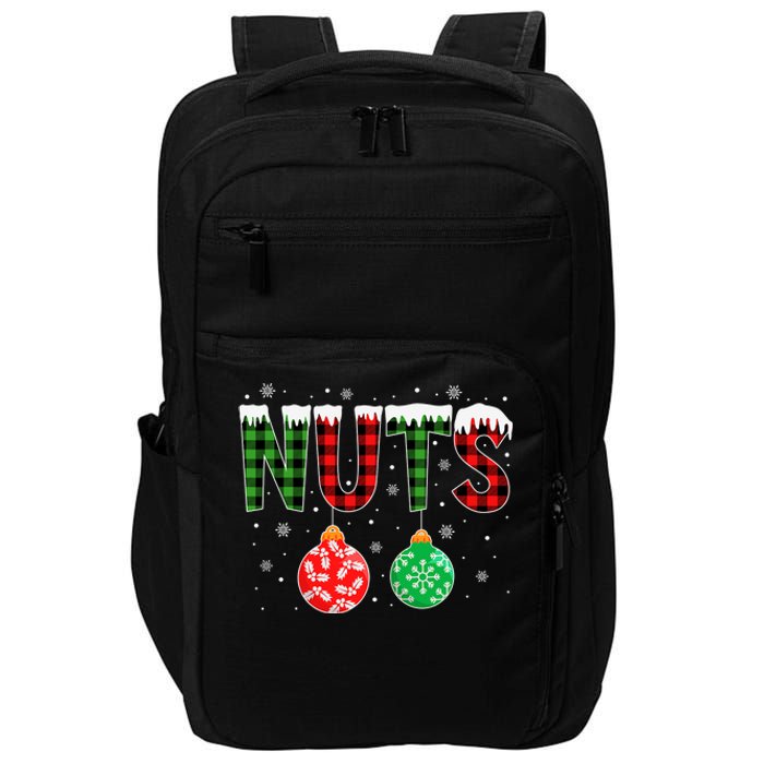 ChestNuts Funny Matching Chestnuts Christmas Couples Nuts Impact Tech Backpack