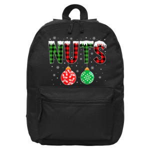 ChestNuts Funny Matching Chestnuts Christmas Couples Nuts 16 in Basic Backpack