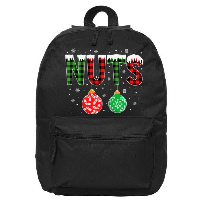 ChestNuts Funny Matching Chestnuts Christmas Couples Nuts 16 in Basic Backpack