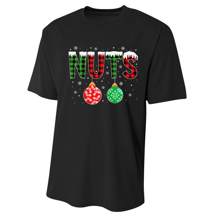 ChestNuts Funny Matching Chestnuts Christmas Couples Nuts Performance Sprint T-Shirt