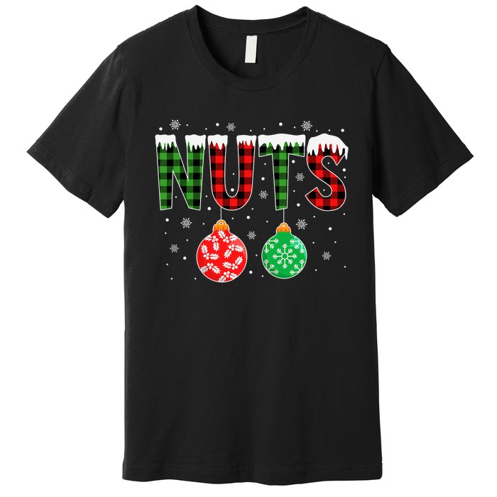 ChestNuts Funny Matching Chestnuts Christmas Couples Nuts Premium T-Shirt