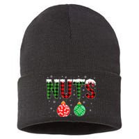 ChestNuts Funny Matching Chestnuts Christmas Couples Nuts Sustainable Knit Beanie