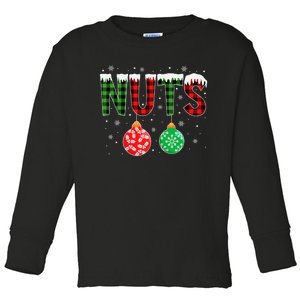 ChestNuts Funny Matching Chestnuts Christmas Couples Nuts Toddler Long Sleeve Shirt