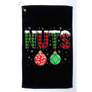 ChestNuts Funny Matching Chestnuts Christmas Couples Nuts Platinum Collection Golf Towel