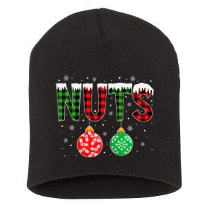 ChestNuts Funny Matching Chestnuts Christmas Couples Nuts Short Acrylic Beanie