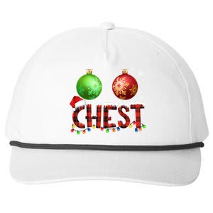 Chestnuts Funny Matching Couples Christmas Lights Nuts Chest Cute Gift Snapback Five-Panel Rope Hat