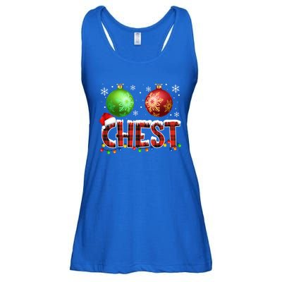 Chestnuts Funny Matching Couples Christmas Lights Nuts Chest Cute Gift Ladies Essential Flowy Tank