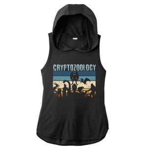 Cryptid Fantasy Monsters Mythical Creatures! Cryptozoology Ladies PosiCharge Tri-Blend Wicking Draft Hoodie Tank