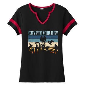 Cryptid Fantasy Monsters Mythical Creatures! Cryptozoology Ladies Halftime Notch Neck Tee