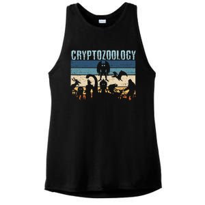 Cryptid Fantasy Monsters Mythical Creatures! Cryptozoology Ladies PosiCharge Tri-Blend Wicking Tank