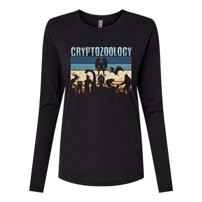 Cryptid Fantasy Monsters Mythical Creatures! Cryptozoology Womens Cotton Relaxed Long Sleeve T-Shirt