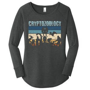 Cryptid Fantasy Monsters Mythical Creatures! Cryptozoology Women's Perfect Tri Tunic Long Sleeve Shirt