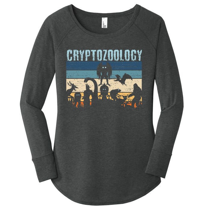 Cryptid Fantasy Monsters Mythical Creatures! Cryptozoology Women's Perfect Tri Tunic Long Sleeve Shirt