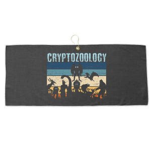 Cryptid Fantasy Monsters Mythical Creatures! Cryptozoology Large Microfiber Waffle Golf Towel