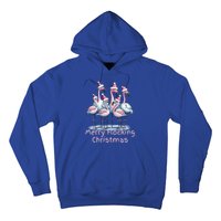 Christmas Flamingos Merry Flocking Christmas Gift Hoodie