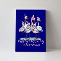 Christmas Flamingos Merry Flocking Christmas Gift Canvas