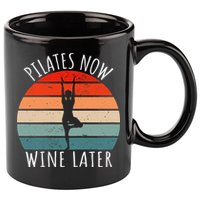 Cute & Funny Meditation Pilates 11oz C Handle Ceramic Mug