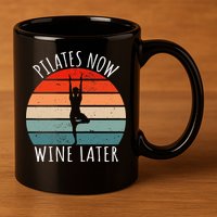 Cute & Funny Meditation Pilates 11oz C Handle Ceramic Mug