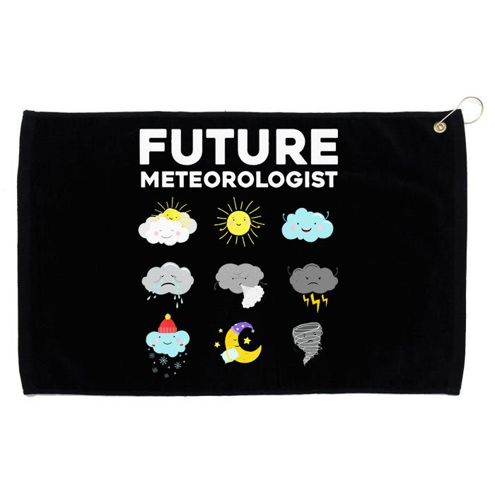 Cool Future Meteorologist For Men Women Weather Forecasting Grommeted Golf Towel