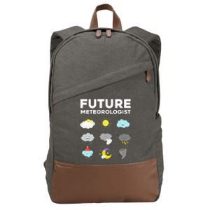 Cool Future Meteorologist For Men Women Weather Forecasting Cotton Canvas Backpack