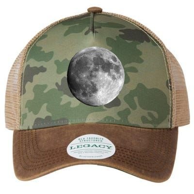 Cool Full Moon Luna Graphic Space Astronomy Science Legacy Tie Dye Trucker Hat