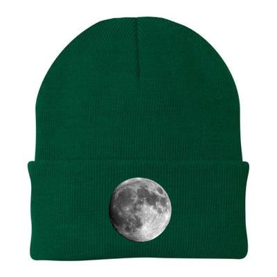 Cool Full Moon Luna Graphic Space Astronomy Science Knit Cap Winter Beanie