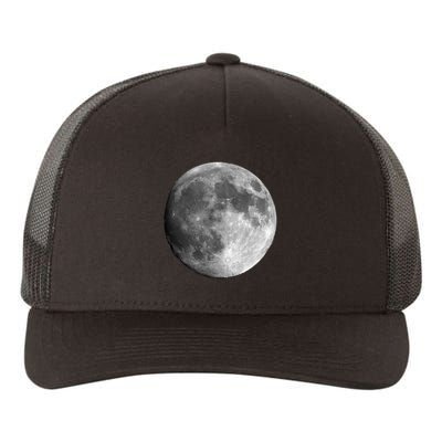 Cool Full Moon Luna Graphic Space Astronomy Science Yupoong Adult 5-Panel Trucker Hat