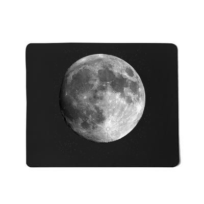 Cool Full Moon Luna Graphic Space Astronomy Science Mousepad