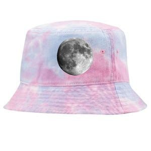 Cool Full Moon Luna Graphic Space Astronomy Science Tie-Dyed Bucket Hat