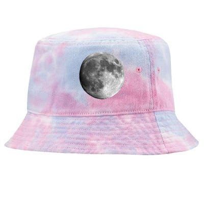 Cool Full Moon Luna Graphic Space Astronomy Science Tie-Dyed Bucket Hat