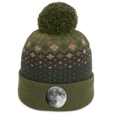 Cool Full Moon Luna Graphic Space Astronomy Science The Baniff Cuffed Pom Beanie